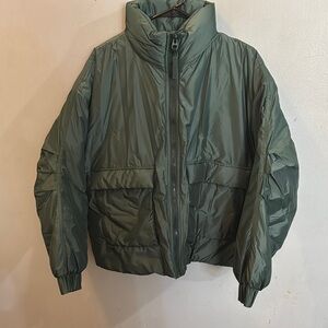 Green Puffer Jacket